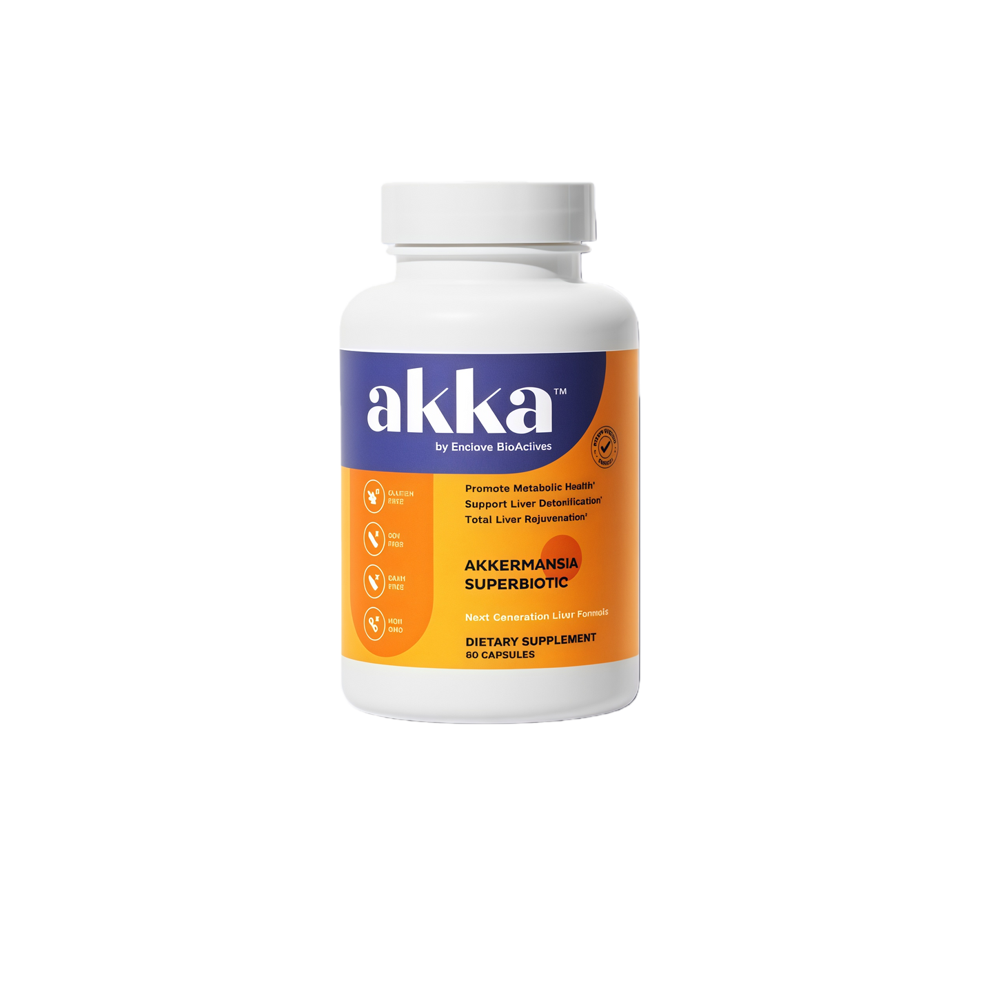 AKKA Premium Liver Cleanse Detox & Repair Superbiotic: Liver Detox, Regeneration, & Restoration Liver Support Supplement with Bioavailable Pasteurized Akkermansia | Vitality | Metabolism | Lmmunity