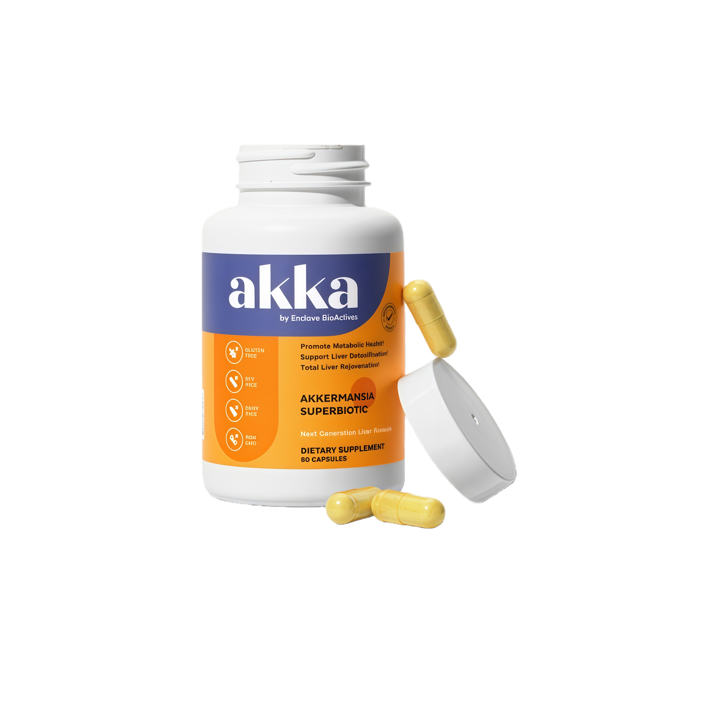 AKKA Premium Liver Cleanse Detox & Repair Superbiotic: Liver Detox, Regeneration, & Restoration Liver Support Supplement with Bioavailable Pasteurized Akkermansia | Vitality | Metabolism | Lmmunity